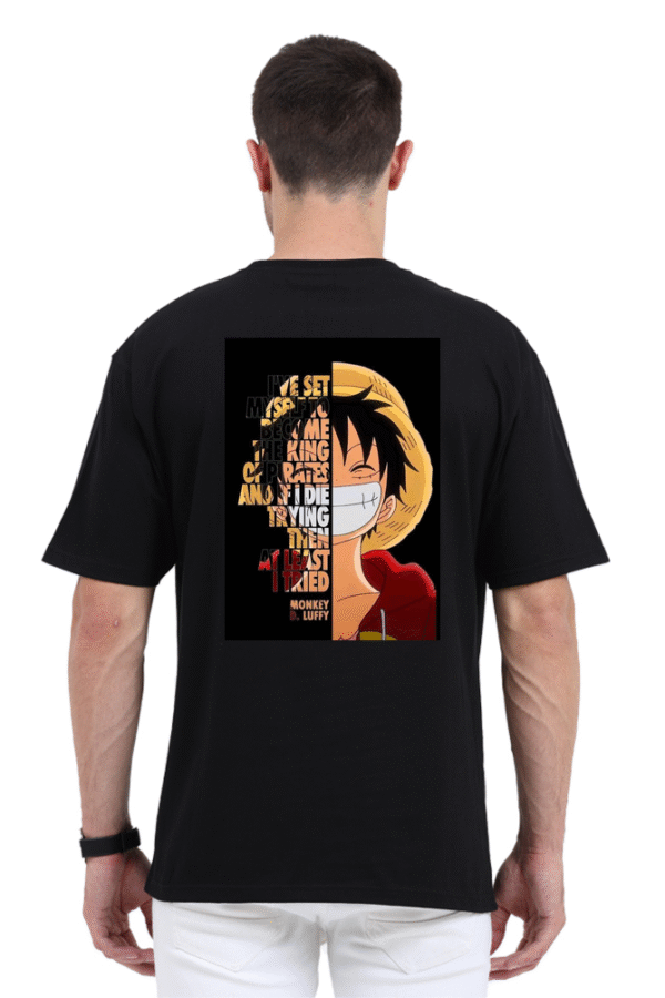 Luffy King Of The Pirates Speech One Piece Oversized tee
