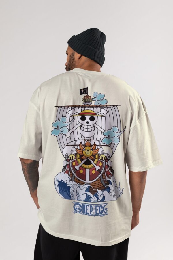 One Piece - Thousand Sunny Oversized Anime T-Shirt - Image 5